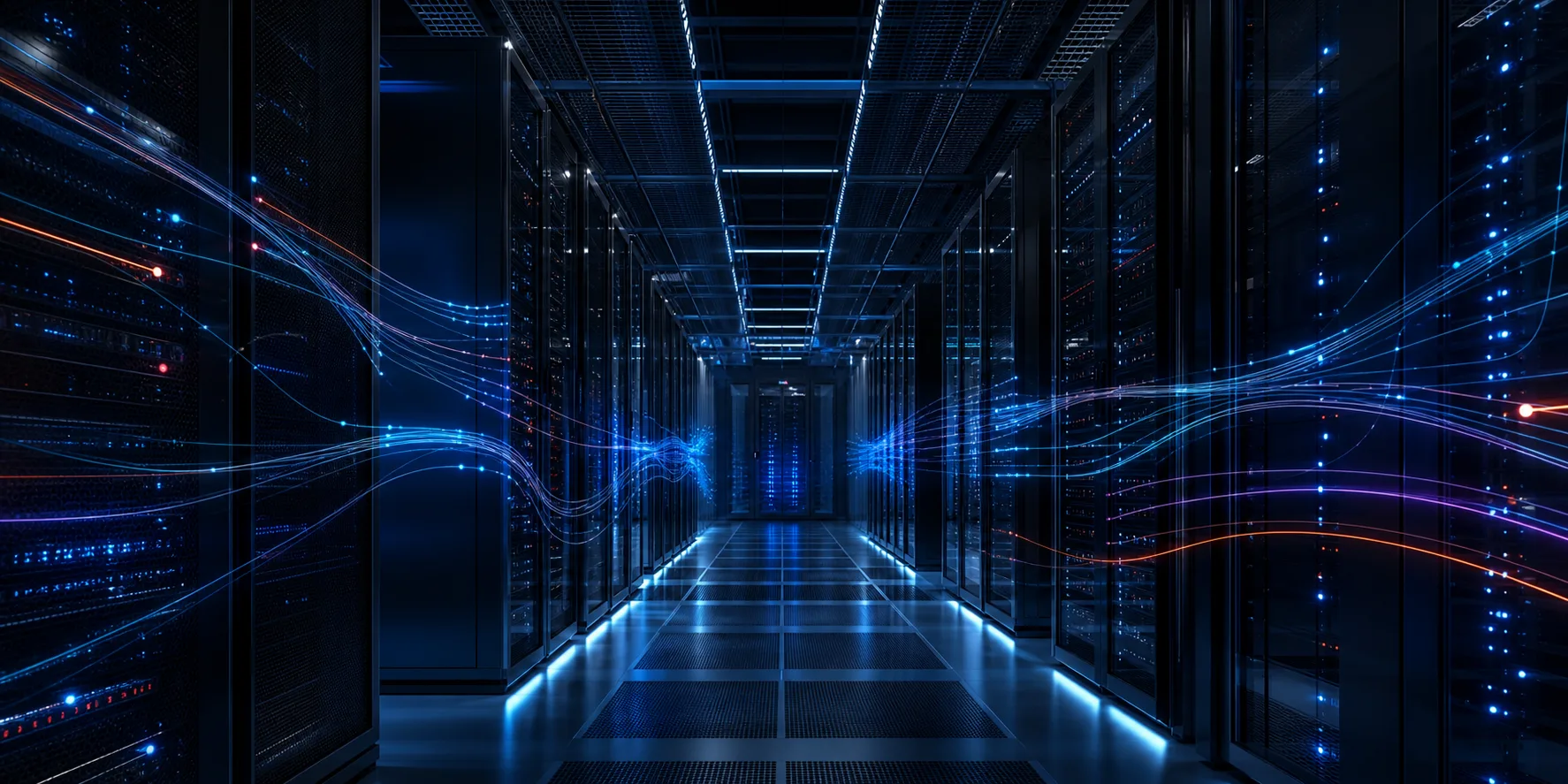Data center with connected infrastructure
